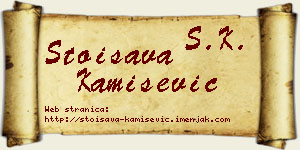 Stoisava Kamišević vizit kartica